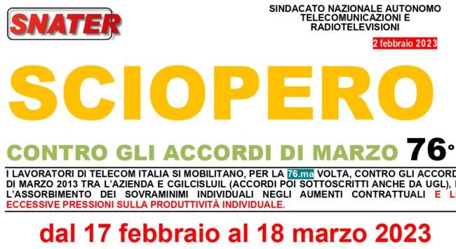 76 sciopero